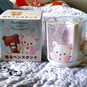 NWT! Rilakkuma and korilakkuma spinning pen stand